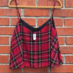 Plaid crop top